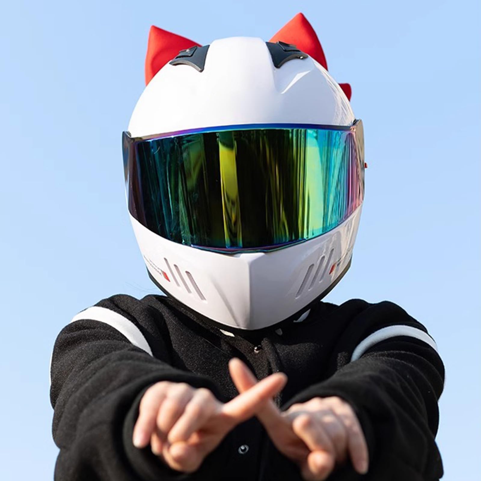 Amazon | ヘルメットアクセサリーオートバイヘルメット装飾バイク